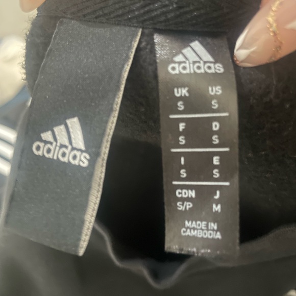 Adidas Black Sweatshirt with White Stripes - Picture 6 of 6